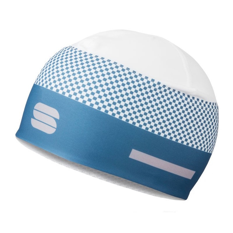 Bonnet Sportful Squadra Race Hat blanc-mer bleu Bonnet Sportful Squadra Race Hat blanc-mer bleu